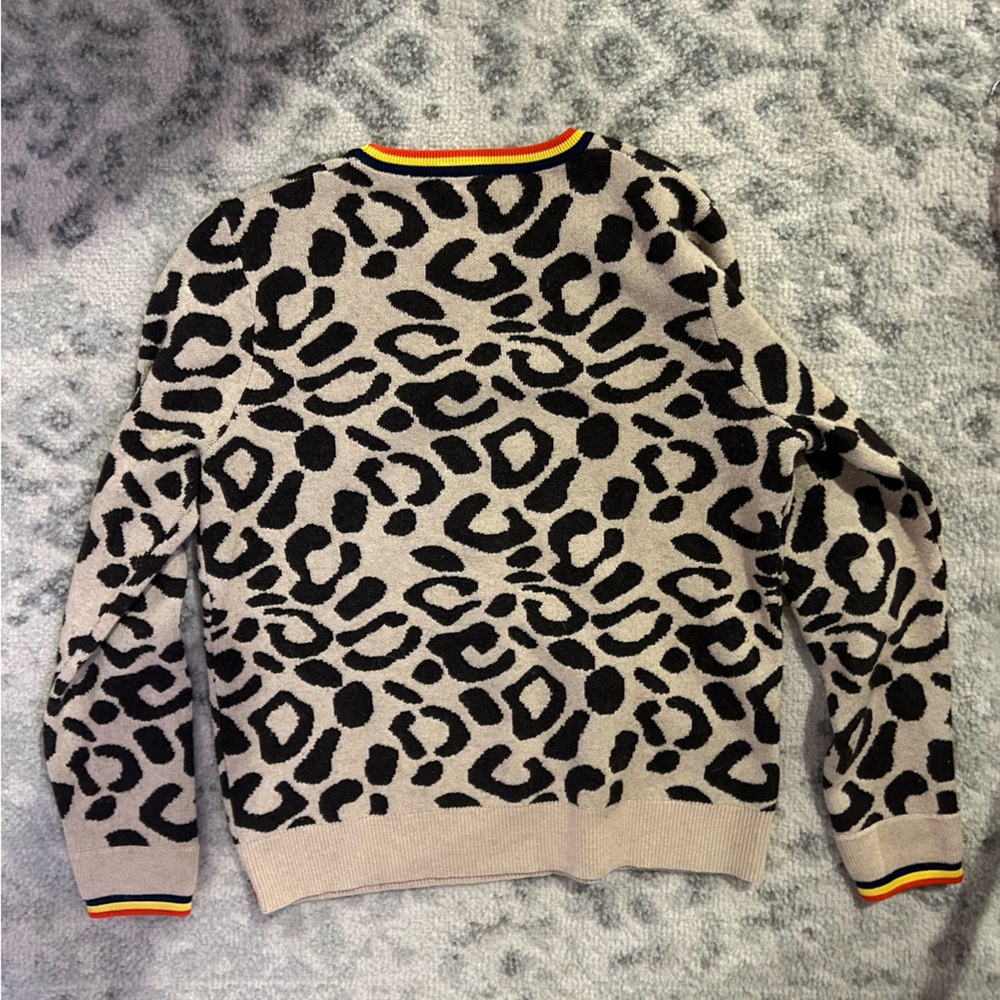 Leopard Print Sweater - The Cat - KULE Cashmere Wool Blend - Picture 9 of 15